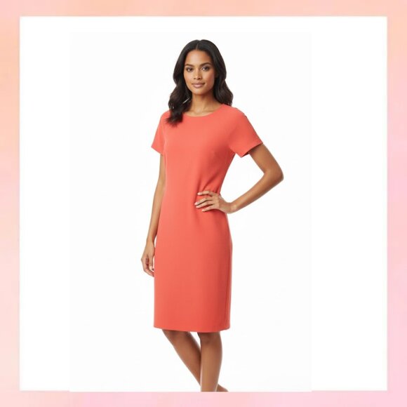 Philosophy Dresses & Skirts - Philosophy Coral Textured Knit Sheath Dress - Size 4 - Work/Office